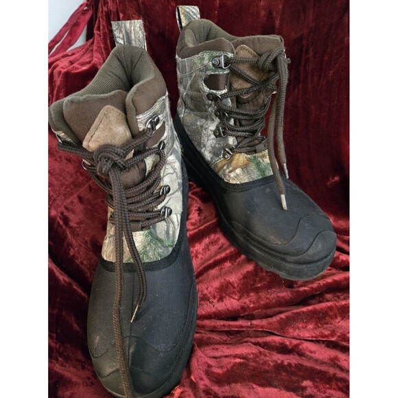 Ozark Trail Mens Camouflage Pac Boots Size 7 Thinsulate Water Resistant - Picture 2 of 5